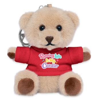 Running Late Is My Cardio Saying - Teddy Keyring - red - Front