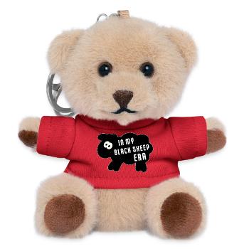 In My Black Sheep Era – Minimalistischer Spruch - Teddy Schlüsselanhänger - Rot - Vorne