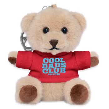 Cool Dads Club - Vatertag Papa Geschenk - Teddy Schlüsselanhänger - Rot - Vorne