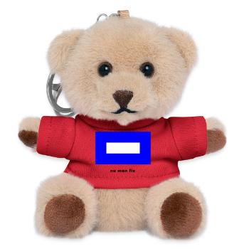 Flag P Blue Peter - Ship Captain Sailing - Teddy Keyring - red - Front