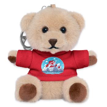 Cloud Island by the Sea - Teddy Keyring - red - Front