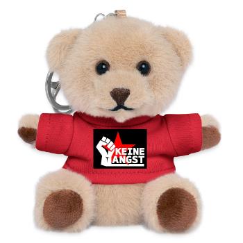 Widerstand - Keine Angst - Teddy Schlüsselanhänger - Rot - Vorne