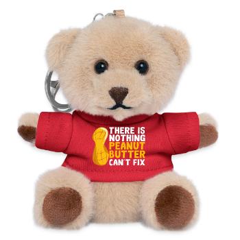 Peanut butter - Teddy Keyring - red - Front
