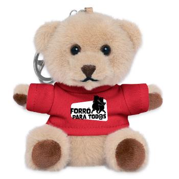 Forro para Todos – Tanzende Capybaras - Teddy Schlüsselanhänger - Rot - Vorne