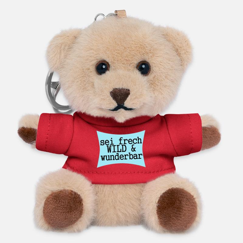 sei frech wild & wunderbar - Teddy Schlüsselanhänger - Rot