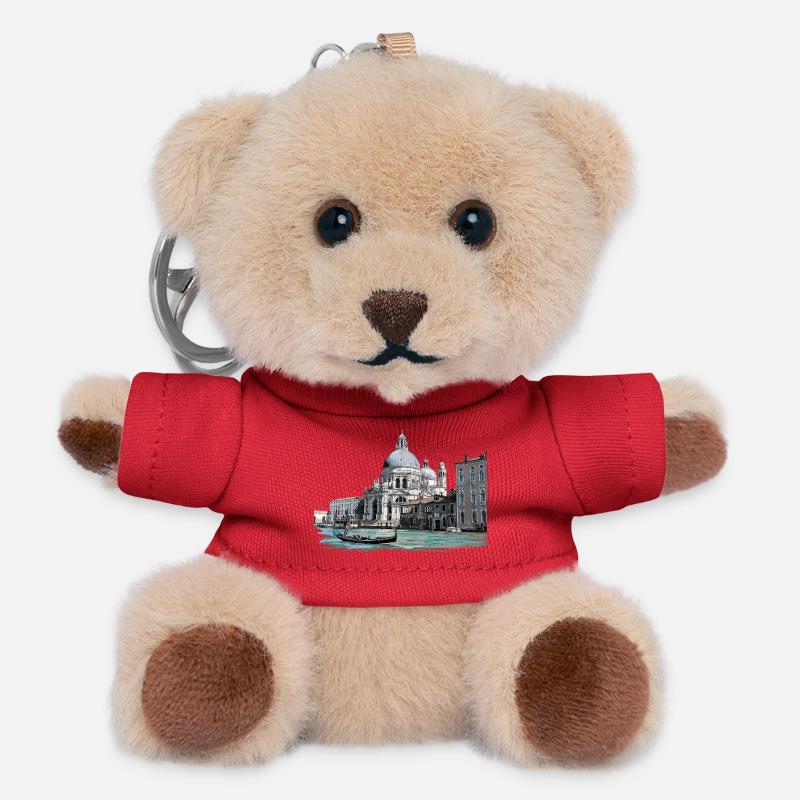Venedig - Teddy Schlüsselanhänger - Rot