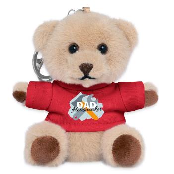 Dad Housemaker - Teddy Keyring - red - Front