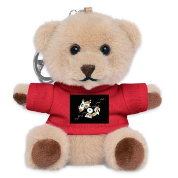 Good Vibes - Teddy Keyring - red - Front