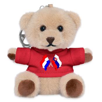 Flagge der Niederlande, Slowakei - Teddy Schlüsselanhänger - Rot - Vorne
