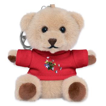 Liverwort - Teddy Keyring - red - Front