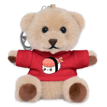 Kawaii Sushi - Porte-clés ourson - rouge - Devant