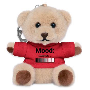 Mood Loading Stilvolles Design Ladestange - Teddy Schlüsselanhänger - Rot - Vorne
