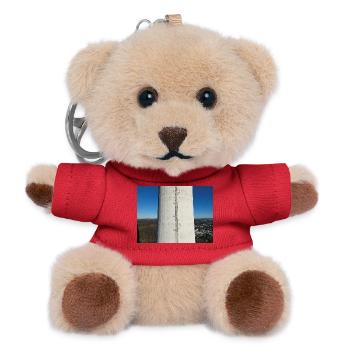 Highly exciting tower above the town of Cuno Herdecke - Teddy Keyring - red - Front