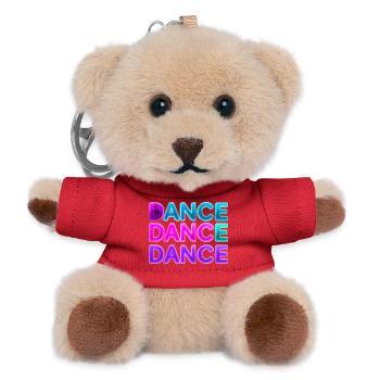 DANCE DANCE DANCE – Neon 80s with speakers - Teddy Keyring - red - Front