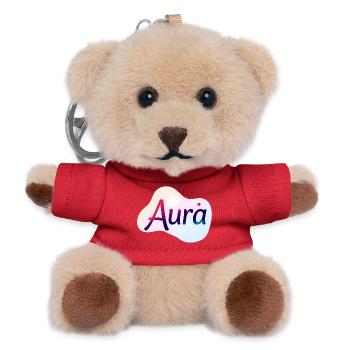 Aura – Modern Colorful Typographic Design - Teddy Keyring - red - Front