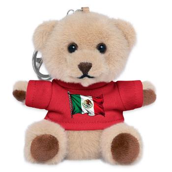 Mexico Flag - Teddy Keyring - red - Front