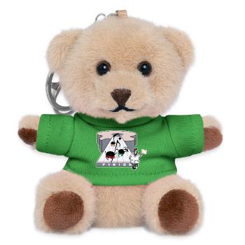 Blob Race Finish Line - Teddy Keyring - green - Front