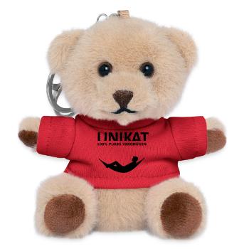 UNIKAT – Entspannung Pur - Teddy Schlüsselanhänger - Rot - Vorne