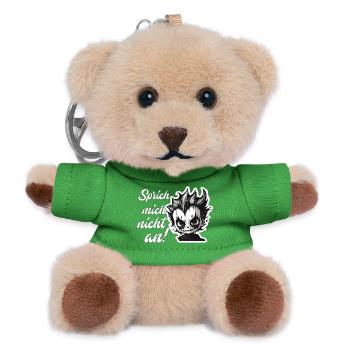 Sprich mich nicht an! Teenager - Teddy Schlüsselanhänger - Grün - Vorne