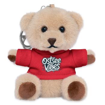 Baltic Sea Vibes Maritime Baltic Sea Motif Anchor - Teddy Keyring - red - Front