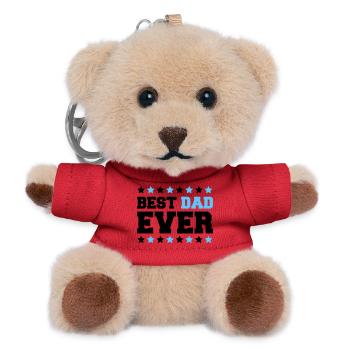 Bold Dad Stars Emblem - Teddy Keyring - red - Front