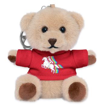 Pferderennen - Teddy Schlüsselanhänger - Rot - Vorne