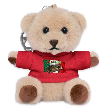 Wels Angeln Italien - Po Monster - Teddy Schlüsselanhänger - Rot - Vorne