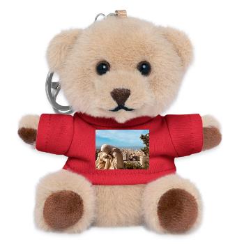 Classic sculpture over the city - Teddy Keyring - red - Front