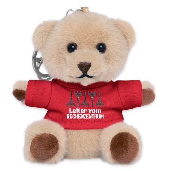 Rechenzentrum Design Gartengeräte Rechen Leiter - Teddy Schlüsselanhänger - Rot - Vorne