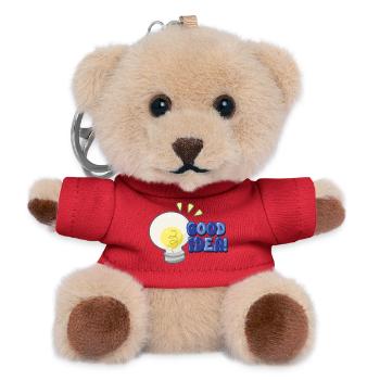 Good Idea Light Bulb Comic - Teddy Keyring - red - Front