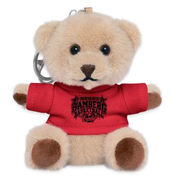 Bamberg Basketball Vintage Design - Teddy Schlüsselanhänger - Rot - Vorne