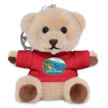 Entdecken Sie Acquafredda an der Tyrrhenischen Meeresküste in Italien - Teddy Schlüsselanhänger - Rot - Vorne
