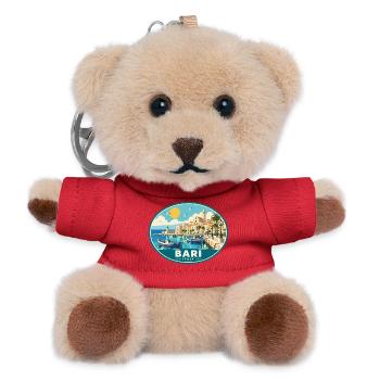 Erleben Sie Bari an der italienischen Adriaküste - Teddy Schlüsselanhänger - Rot - Vorne