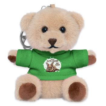 Alter Hase - Teddy Schlüsselanhänger - Grün - Vorne