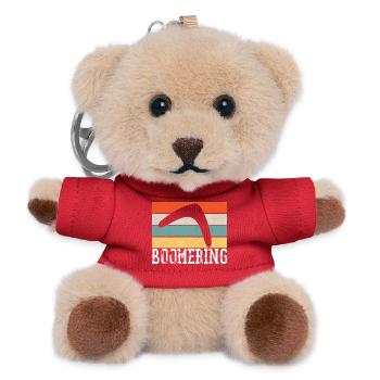 Boomerang Vintage Retro - Teddy Keyring - red - Front