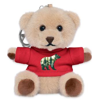 Bear, Forest, Wildlife, Animal, Nature, Bears - Teddy Keyring - red - Front