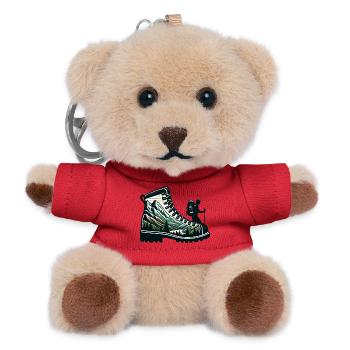 Hiking boots Mountain Trekkeur Randonneur - Teddy Keyring - red - Front