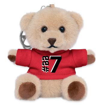 BB7-KARTON - Teddy Schlüsselanhänger - Rot - Vorne