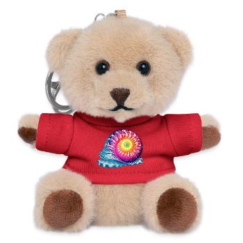 Artful colorful snail in bright colors - Teddy Keyring - red - Front