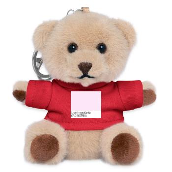 Erdbeereis - Teddy Schlüsselanhänger - Rot - Vorne