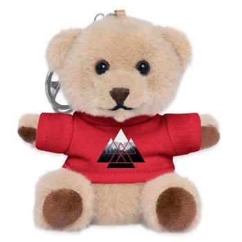Forest Tree Trees Nature Triangle Forester - Teddy Keyring - red - Front