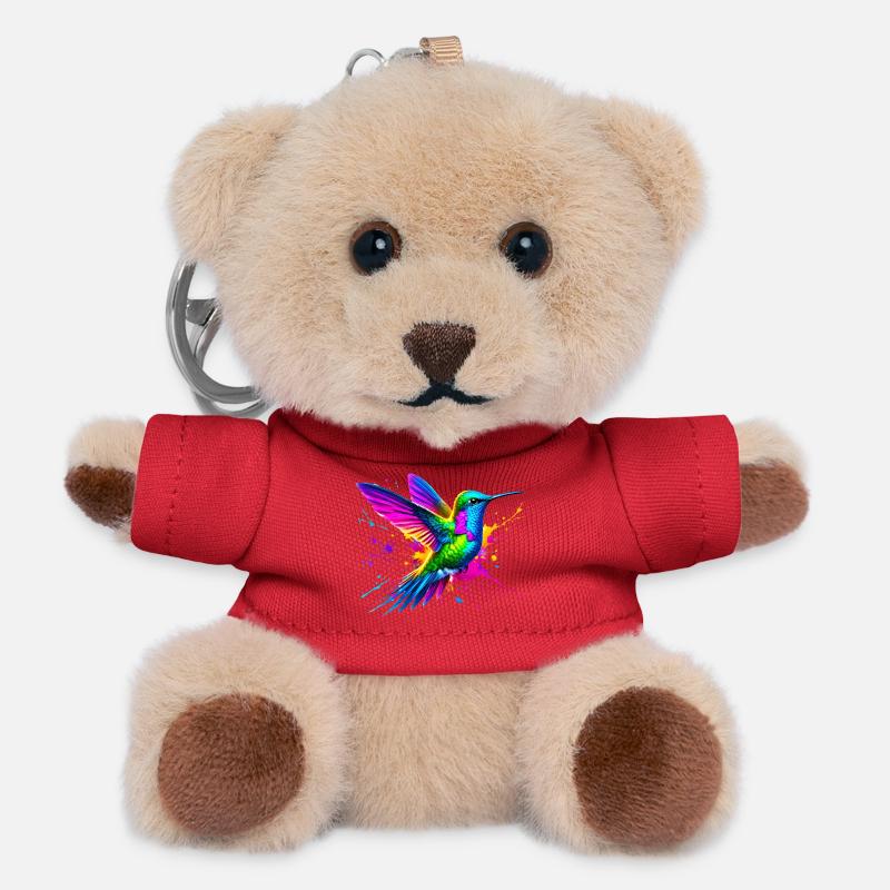 Kolibri - Teddy Schlüsselanhänger - Rot