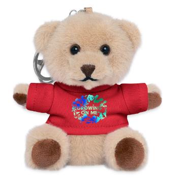 Wächst mit jedem Tag - Teddy Schlüsselanhänger - Rot - Vorne
