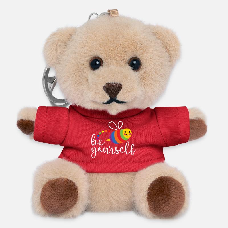 LGBTQ Pride Month - Sei du selbst - Teddy Schlüsselanhänger - Rot