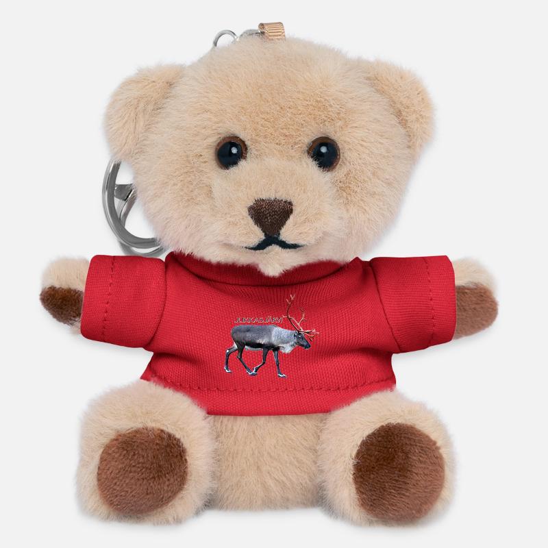 Jukkasjärvi - Teddy Keyring - red