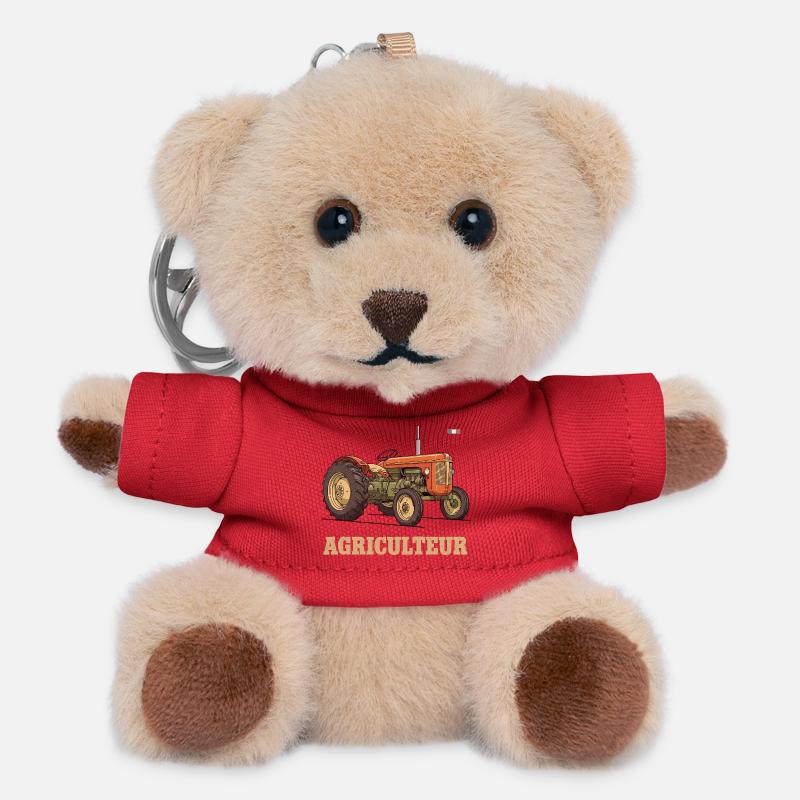 French farmer - Teddy Keyring - red