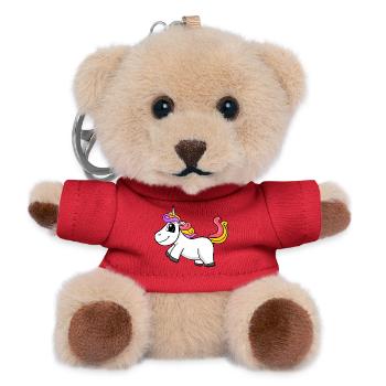 Magic Unicorn - Teddy Keyring - red - Front