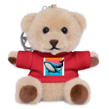 whale - Teddy Keyring - red - Front