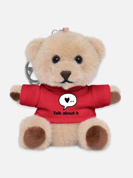 Talk about it – Mental Health, Depression, Burnout - Teddy Schlüsselanhänger - Rot