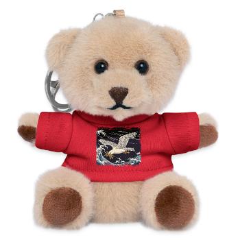 Seagulls steals Frieze Lustig - Teddy Keyring - red - Front